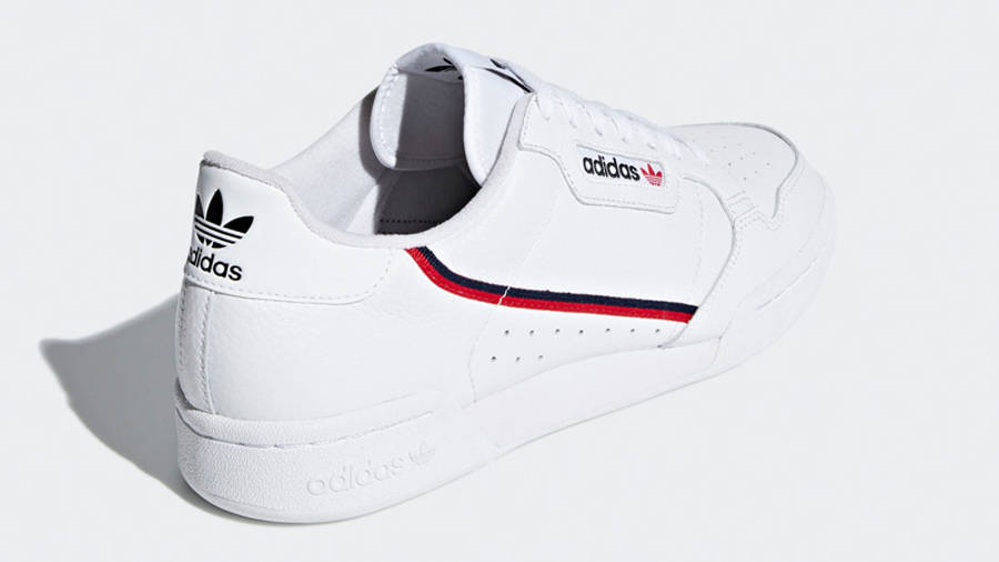 adidas Continental 80 White Scarlet Back