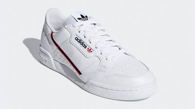 adidas Continental 80 White Scarlet Front