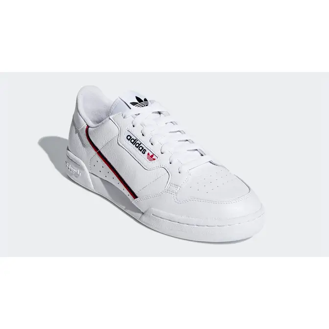adidas Continental 80 White Scarlet Front