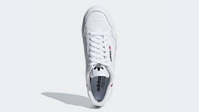 adidas Continental 80 White Scarlet Middle