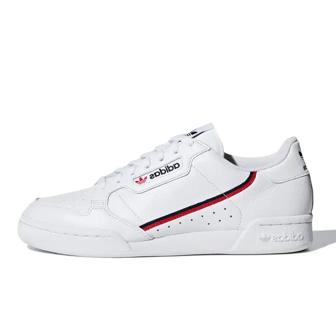 adidas Continental 80 White Scarlet | Where To Buy | G27706 | The Sole ...