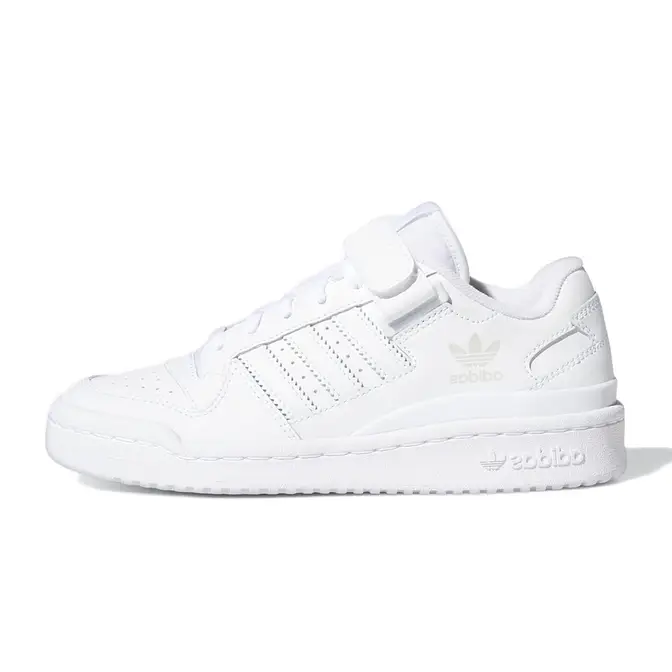 adidas Forum Low GS Triple White | Where To Buy | FY7973 | The Sole ...