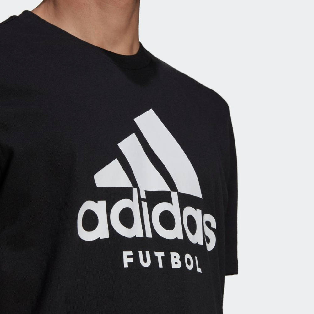 adidas Futbol Logo T-Shirt - Black | The Sole Supplier