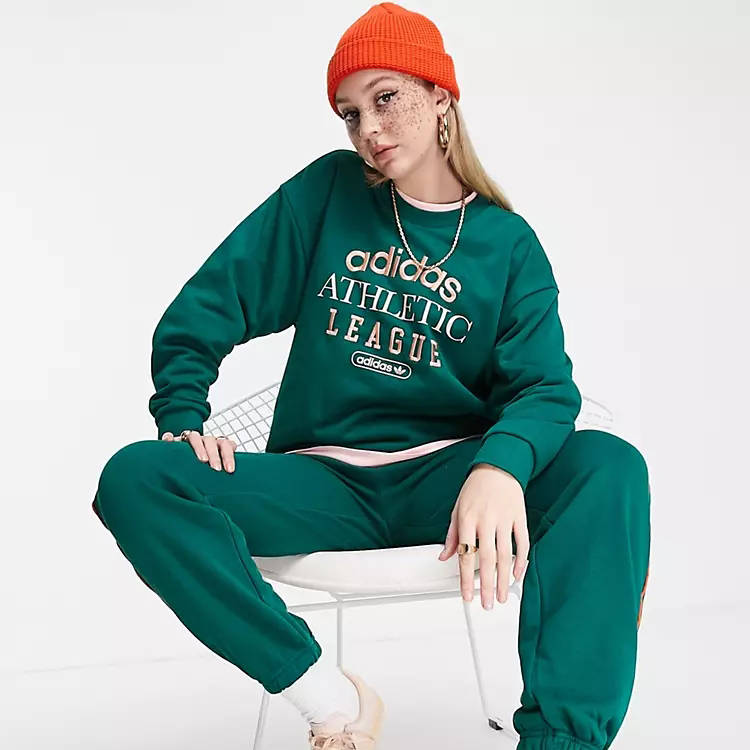 adidas Originals Retro Luxury Slogan Sweatshirt