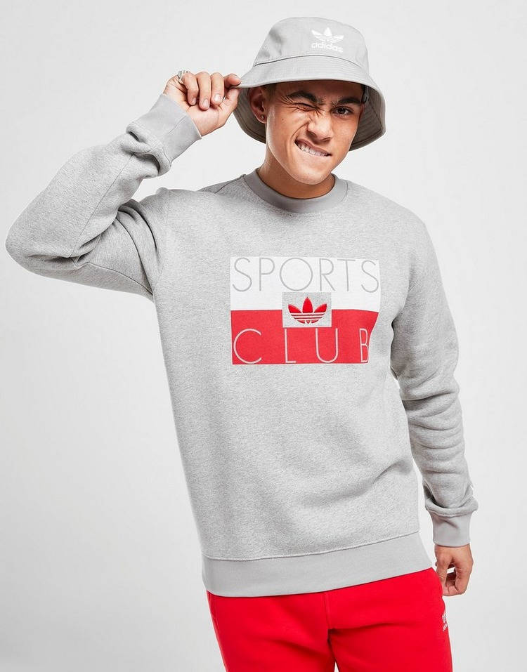 adidas Sports Club Crew Sweatshirt Grey