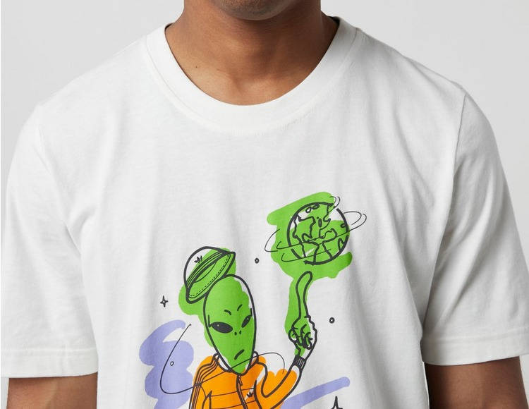 adidas Stoked Alien T-Shirt White Detail