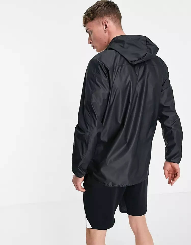 adidas Training Sportforia Zip Hooded Jacket Black Back