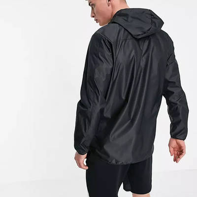 adidas Training Sportforia Zip Hooded Jacket Black Back