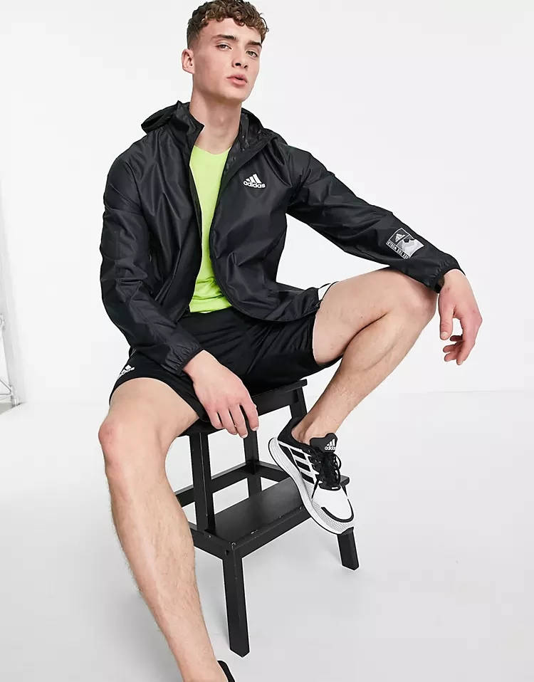 adidas Training Sportforia Zip Hooded Jacket Black Full