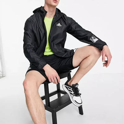 adidas Training Sportforia Zip Hooded Jacket Black Full
