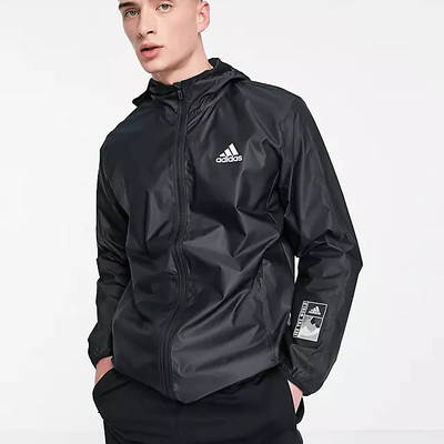 adidas Training Sportforia Zip Hooded Jacket Black