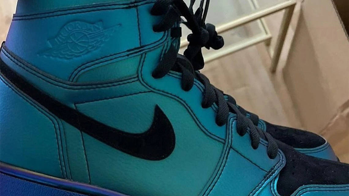 Air Jordan 1 High Anodized Blue Green First Look
