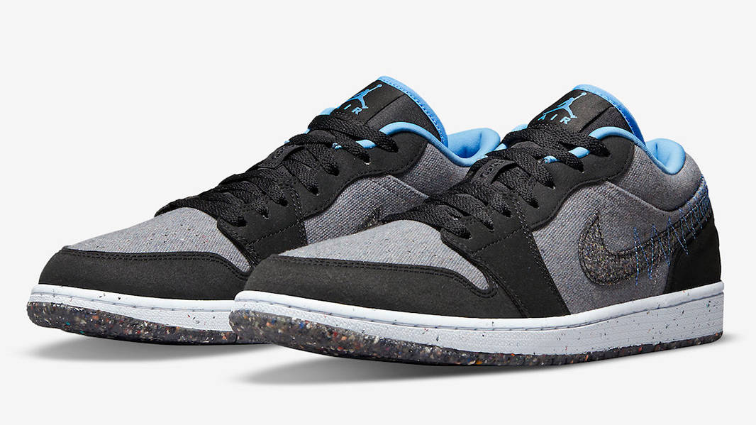 Air Jordan 1 Low Crater Black Grey Blue | Where To Buy | DM4657-004
