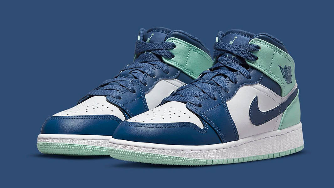 Air Jordan 1 Mid GS Blue Mint