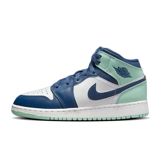 Air Jordan 1 Mid GS Blue Mint | Where To Buy | 554725-413 | The Sole ...