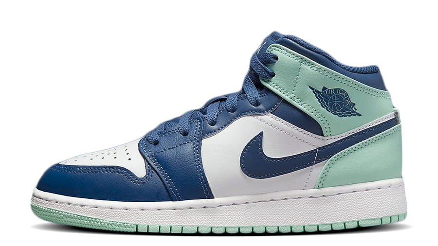 Air Jordan 1 Mid GS Blue Mint | Where To Buy | 554725-413 | The Sole ...