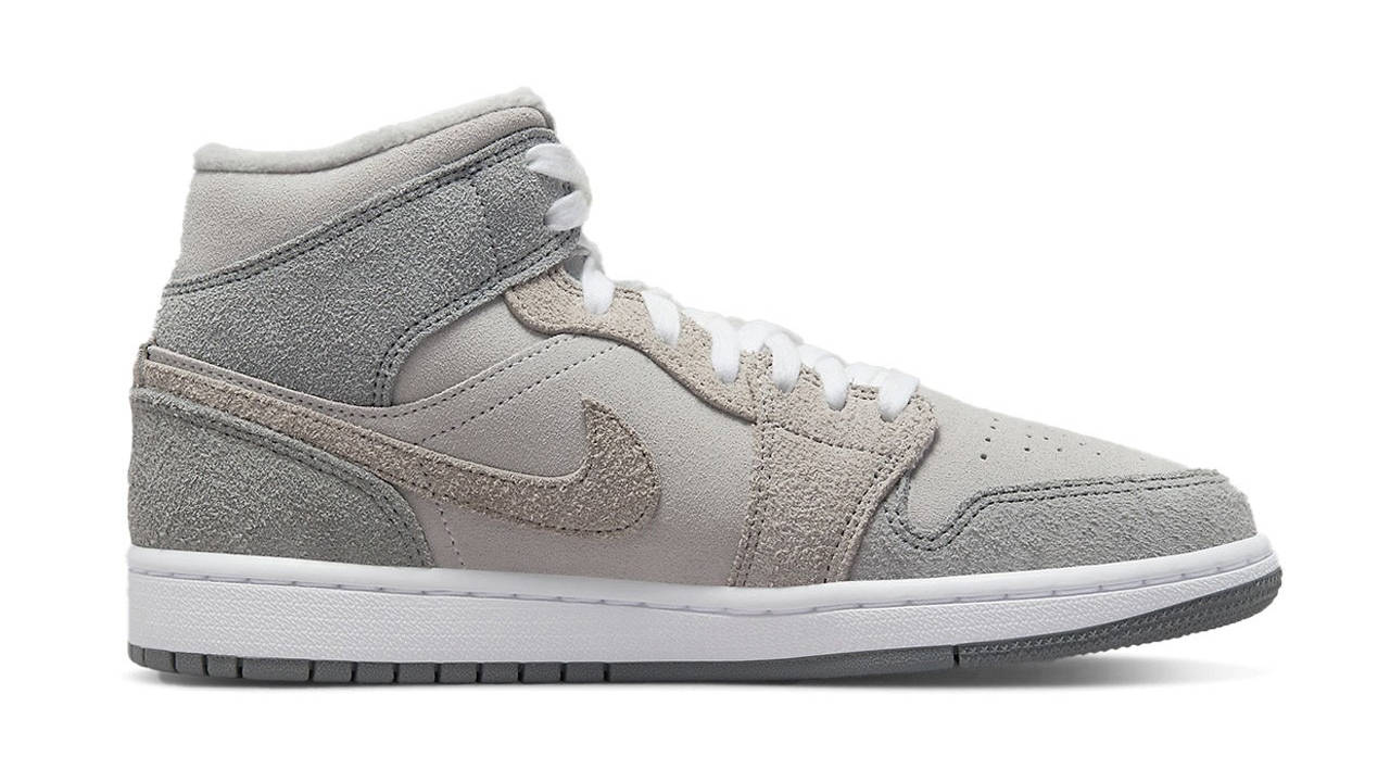 Air Jordan 1 Mid Particle Grey Colourway