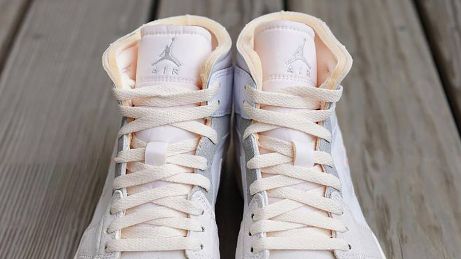 Air Jordan 1 Mid White Grey Colourway