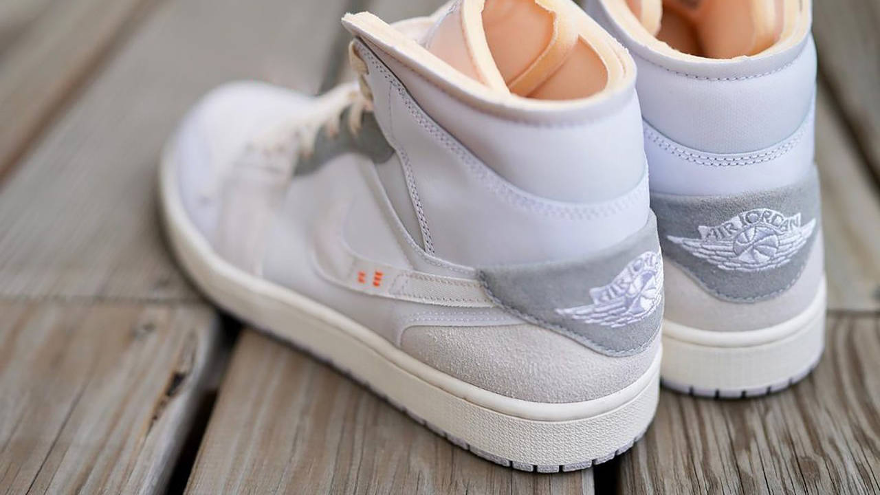 Air Jordan 1 Mid White Grey Colourway