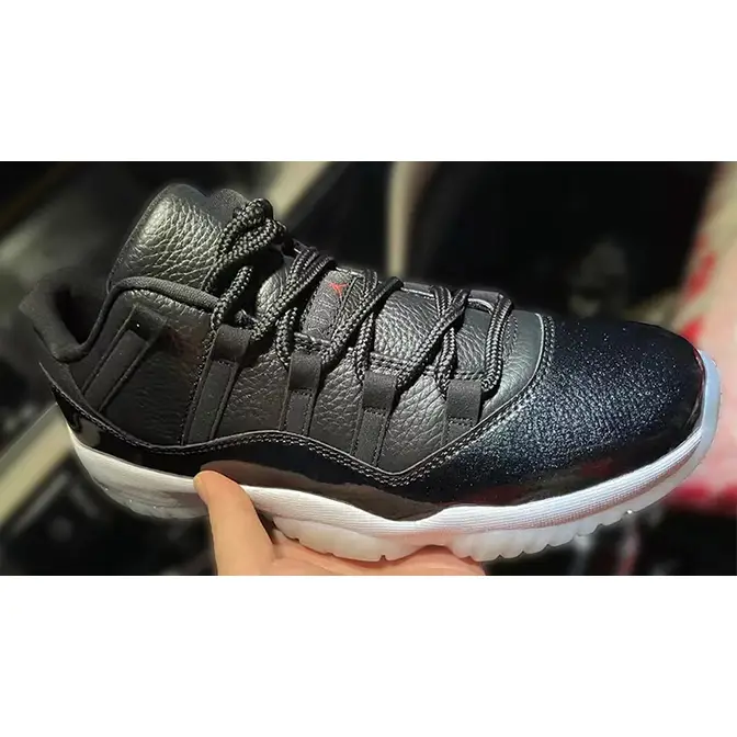 Nike Air Jordan 11 Retro Low 72-10 Men’s Size 10 Black Gym Red White  AV2187-001