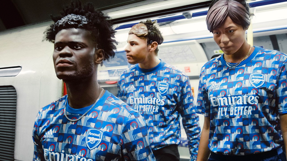 Image via adidas Arsenal F.C x TFL x adidas Join Forces for a Pre-Match Collection With History