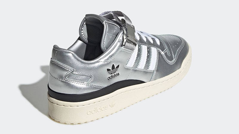 atmos x adidas Forum Low Metallic Silver