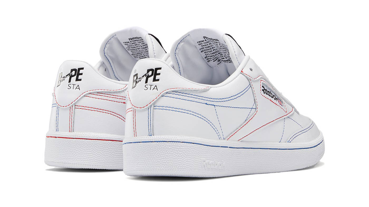BAPE x Reebok Club C 85 White Colourway