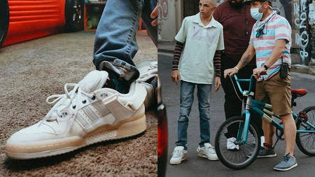 The Bad Bunny x adidas Forum Buckle Low "Triple White" Gets Teased The Bad Bunny x adidas Forum Buckle Low "Triple White" Gets Teased