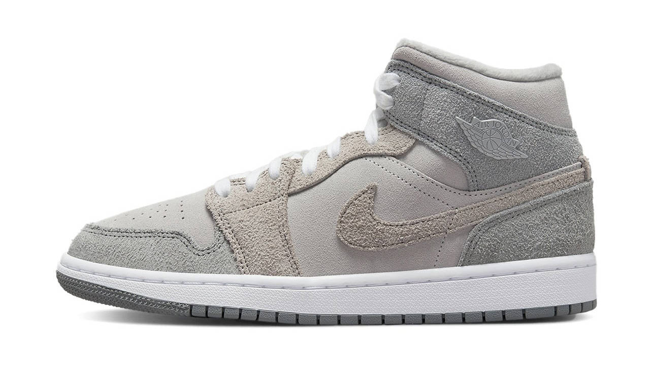 Air Jordan 1 Mid Particle Grey Colourway