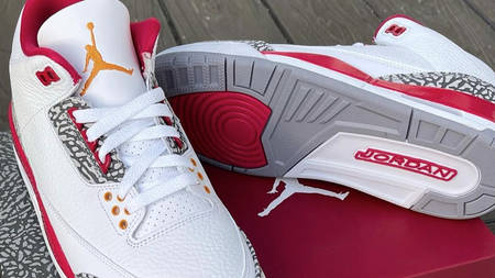 Get Up Close With the Air Jordan 3 "Cardinal Red"