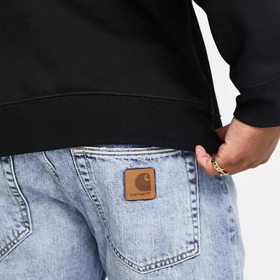 Carhartt WIP Klondike Regular Taper Jeans Light Blue Detail