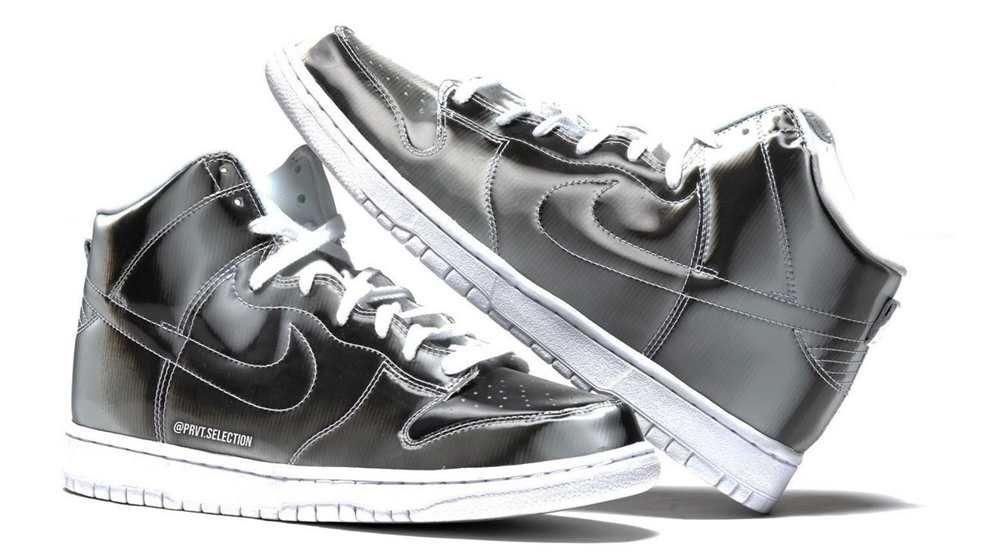 CLOT x Nike Dunk High Silver Metallic