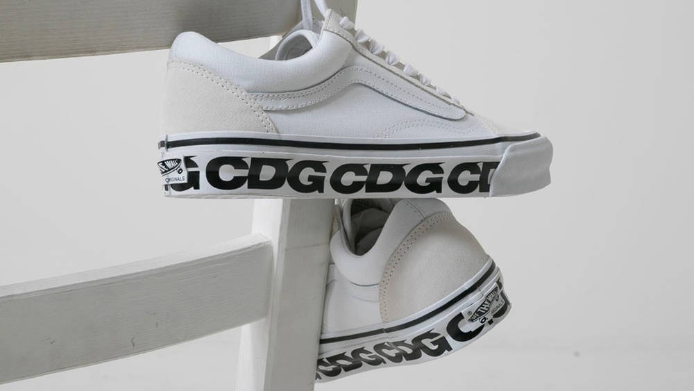 Image via CDG COMME des GARÇONS x Vans Old Skool White Colourway Release