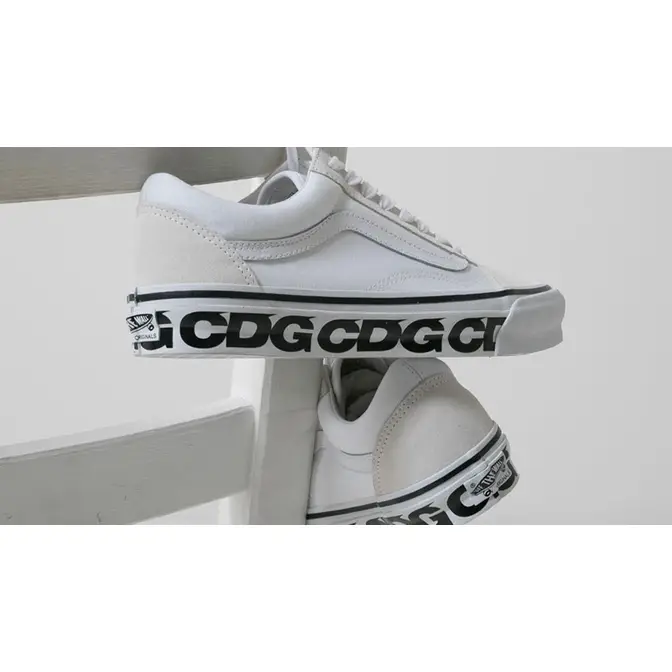 Comme des Garcons x Vans Old Skool White Where To Buy The Sole