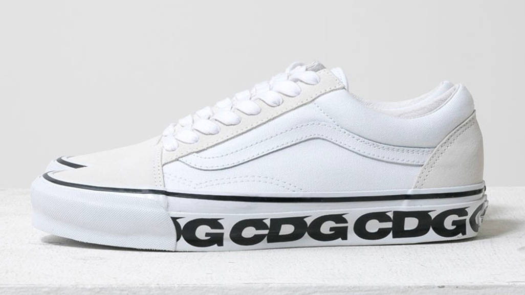 COMME des GARÇONS x Vans Old Skool White Colourway Release