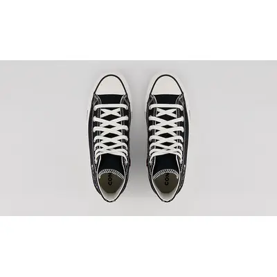 Donald Robertsons painted Converse style Crafted With Love High Black Top