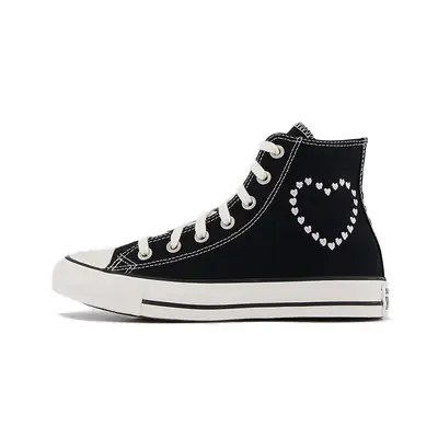 Donald Robertsons painted Converse style Crafted With Love High Black