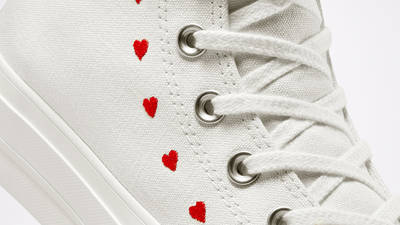 Converse Chuck Taylor Crafted With Love Lift High White A01599C Detail 3