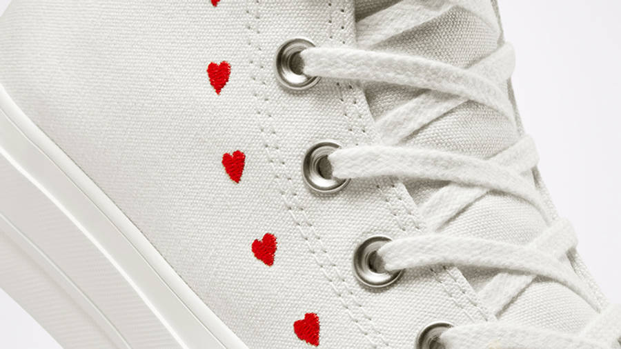 Converse Chuck Taylor Crafted With Love Lift High White A01599C Detail 3