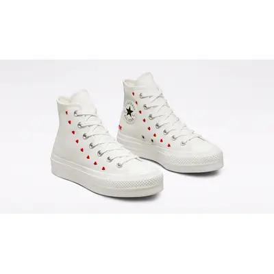 Converse Chuck Taylor Crafted With Love Lift High White A01599C Side