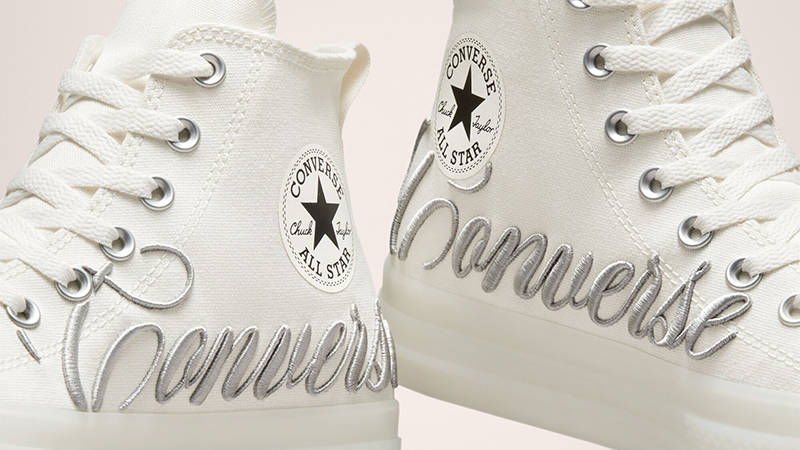 Converse Chuck Taylor Embroidered Logo CX High White