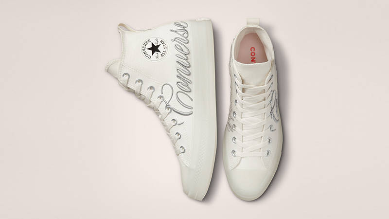 Converse Chuck Taylor Embroidered Logo CX High White