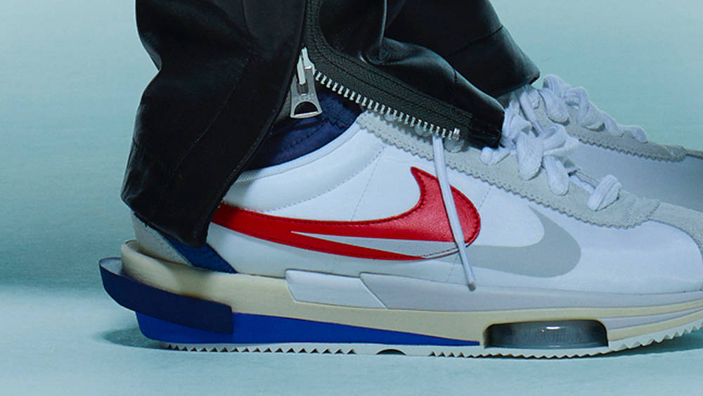 Image via sacai sacai x Nike Cortez