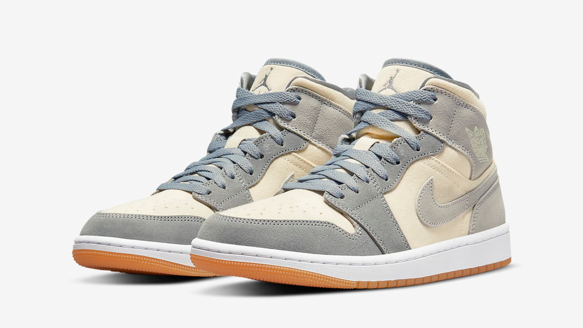 Air Jordan 1 Mid Cream Grey