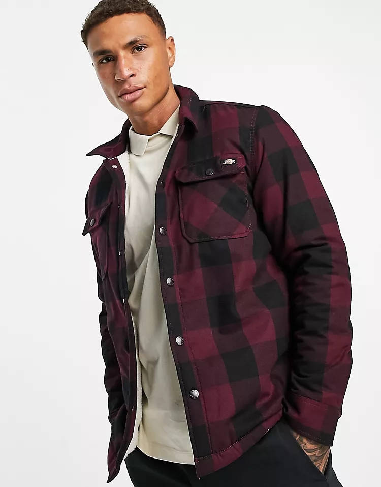 Dickies Sacramento Sherpa Lined Shirt Red