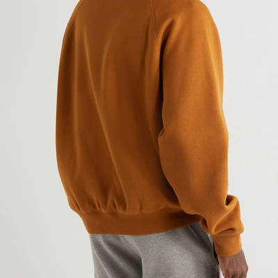 Fear of God Essentials Logo-Print Cotton-Blend Jersey Sweatshirt Brown Back