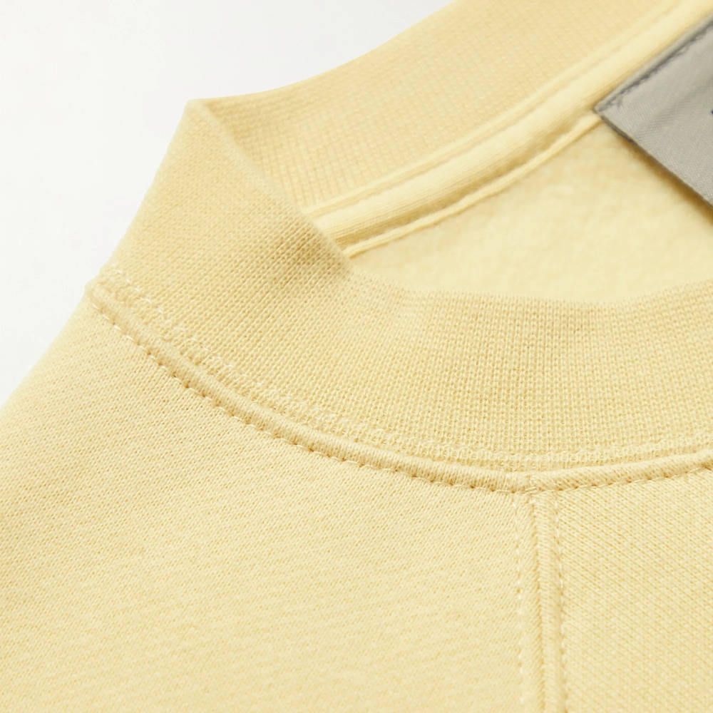 Fear of God Essentials Logo-Print Cotton-Blend Jersey Sweatshirt Cream Detail 2
