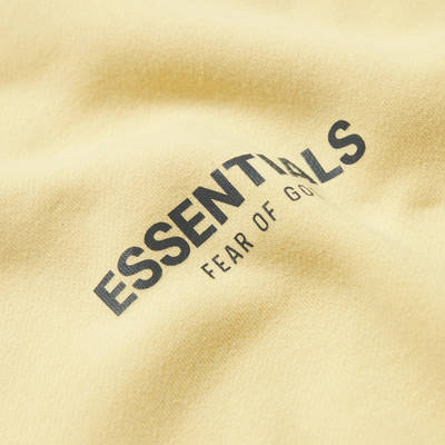 Fear of God Essentials Logo-Print Cotton-Blend Jersey Sweatshirt Cream Detail