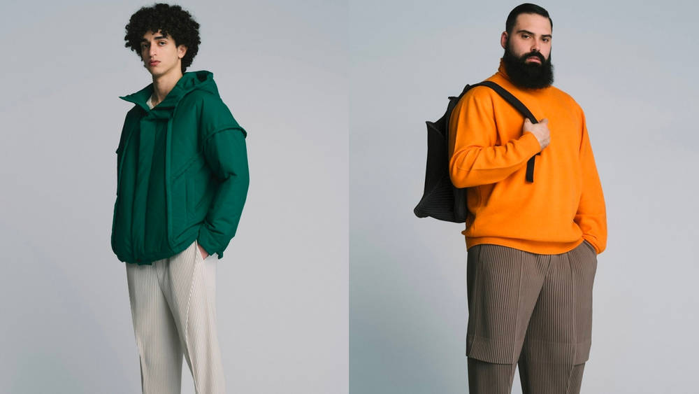 Image via Homme Plissé Issey Miyaki HOMME PLISSÉ ISSEY MIYAKE Showcases a Diverse Colour Palette for FW22