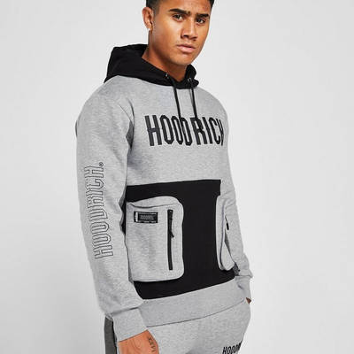 hoodrich grey and black tracksuit